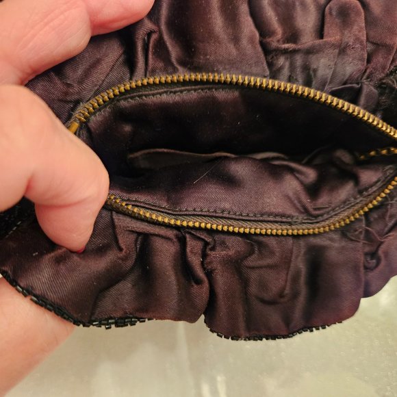 Vintage Black Beaded Wristlet - Picture 6 of 9